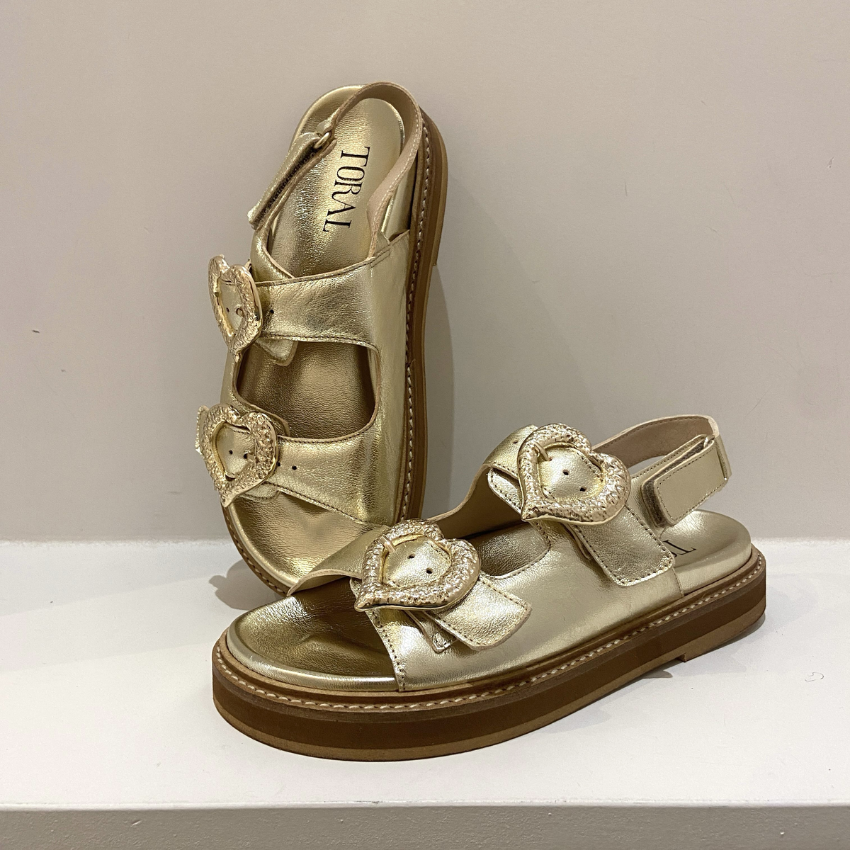 Toral sandalen - Goud
