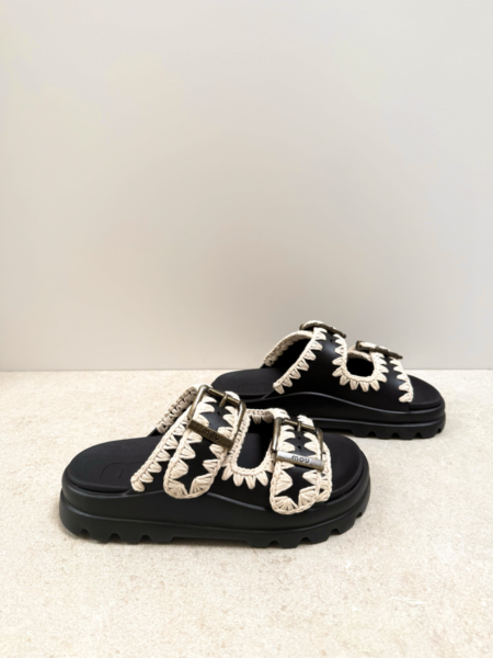 Mou slippers - Zwart